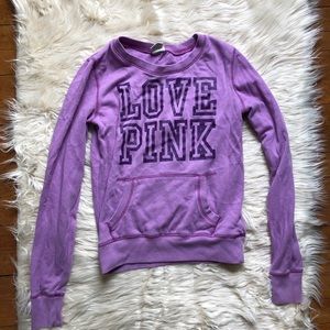 Victoria’s Secret PINK Lavender Sweatshirt Sz xs